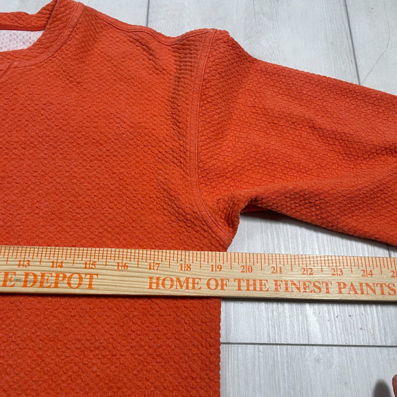 Lululemon All Yours Crew Sweatshirt Womens 6 Orange Heathered Brick Bubble Dot - Picture 12 of 12